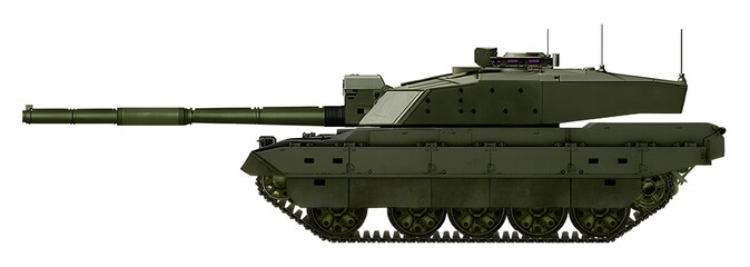 T-56 (T-55 tank modernization option with a new turret and 120mm gun) © Tikros
