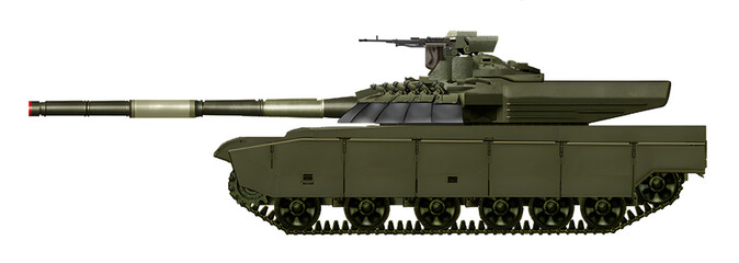 T-73 (Concept of a new MBT with a 120mm gun and automatic loader) © Tikros