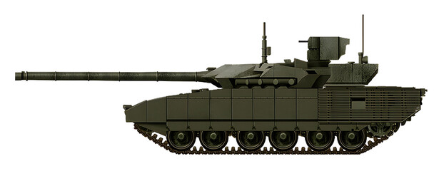 T-81 (Concept of a new MBT, with a 125mm gun and a new unmanned turret) © Tikros