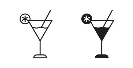 Citrus Martini glass icon