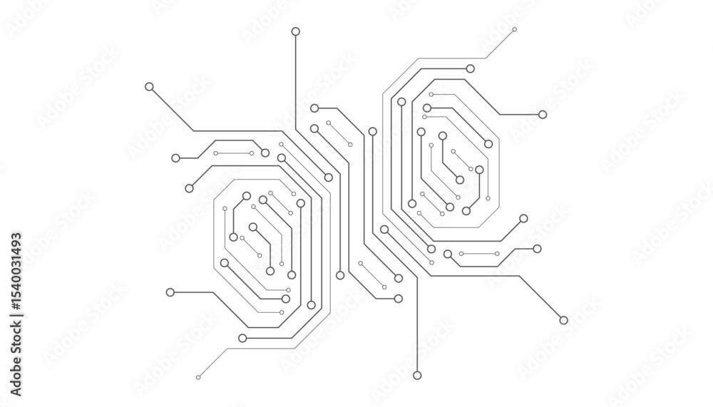 Poster abstract digital background with technology circuit board texture. electronic motherboard illustrati