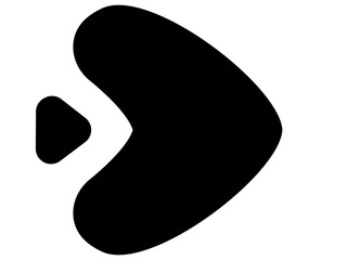 round shape arrow with mini arrow