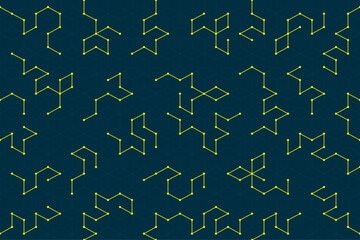 Modern tech seamless pattern with abstract geometric shapes forming a digital art texture