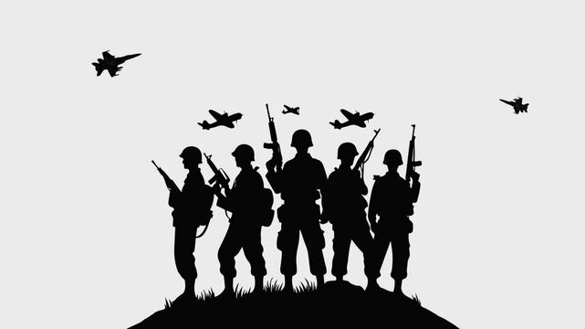 War video footage with graphic motion