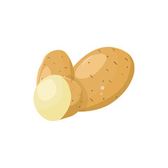potato icon on white background, vector illustration