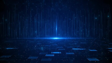 Abstract digital pattern hi tech innovation concept background Abstract technology big data Motion digital data flow. big data. Transfer storage of data sets , block chain, server, hi-speed internet. - Powered by Adobe