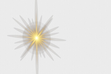 Bright sparkle and glow overlay effect with transparent background. Golden light, twinkle, and flare create a festive magical atmosphere perfect for overlays and celebration designs.