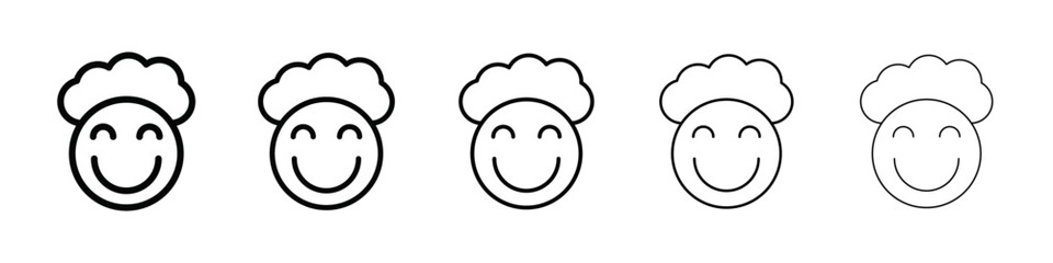 Pleasure icon isolated vector on white background set