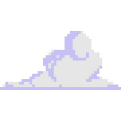 Fototapeta premium Cloud Pixel Art