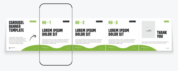 Tips Instagram social media carousel post template or LinkedIn carousel banner collection  © Tarek Digital