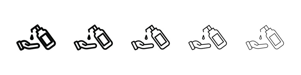 Skin care icon isolated vector on white background set