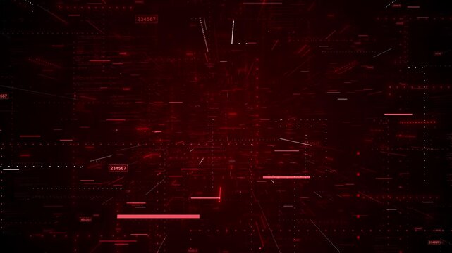 Digital binary code animation computer programming Floating Data Charts, Graphs, Analytical Futuristic Data Flow Analytics Interface Data Network Connections. Abstract Technology Environment world map
