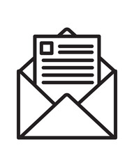 Inbox Icon Lineal Style Vector Illustration