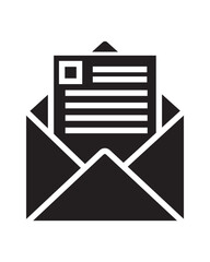 Inbox Icon Lineal Style Vector Illustration