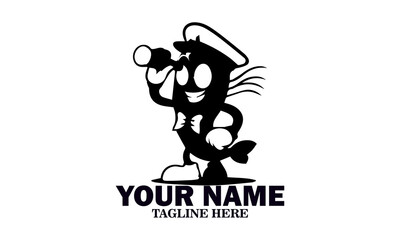 Fresh Shrimp Pirate Mascot Icon, Fresh Shrimp Pirate Mascot Vector Illustration and Fresh Shrimp Pirate Mascot Logo Design