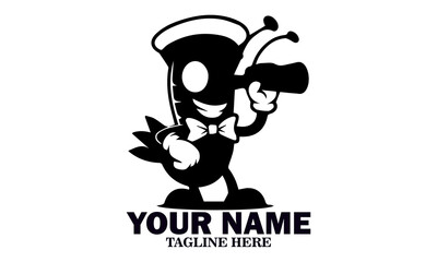 Fresh Shrimp Pirate Mascot Icon, Fresh Shrimp Pirate Mascot Vector Illustration and Fresh Shrimp Pirate Mascot Logo Design