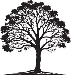  Tree silhouette Vector | Minimalist & Trendy Tree Silhouette Design | Unique & Stylish Tree Artwork for Vector design