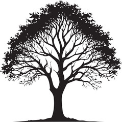  Tree silhouette Vector | Minimalist & Trendy Tree Silhouette Design | Unique & Stylish Tree Artwork for Vector design