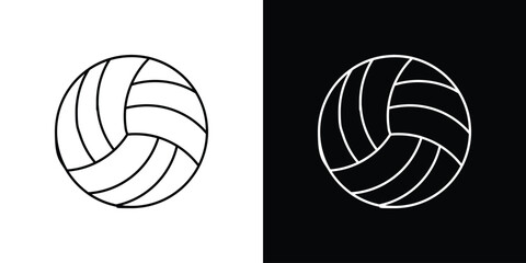 Volleyball ball icon Design Template vector set for graphic work