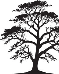  Tree silhouette Vector | Minimalist & Trendy Tree Silhouette Design | Unique & Stylish Tree Artwork for Vector design