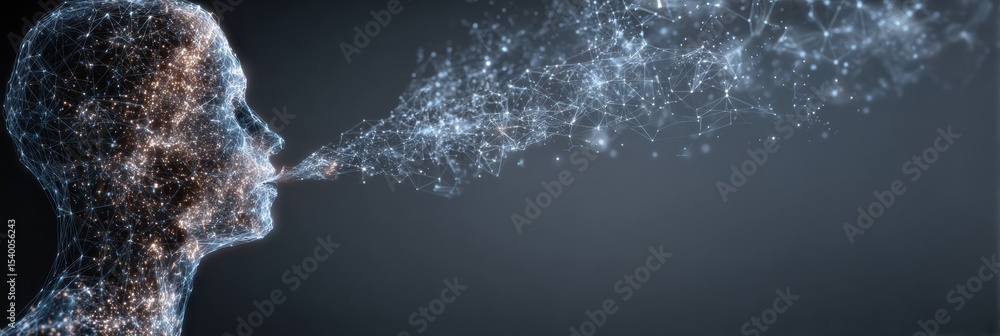 Poster exhaling energy with glowing nerves in a tranquil background filled with calmness