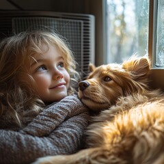 Sunny calm, air-cooled joy. Generative AI