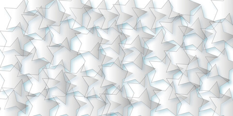 abstract background with white clouds. White background with star pattern