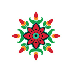 embroidery pattern design vector art