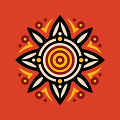 aboriginal pattern design vector art