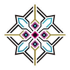 neon pattern design vector art