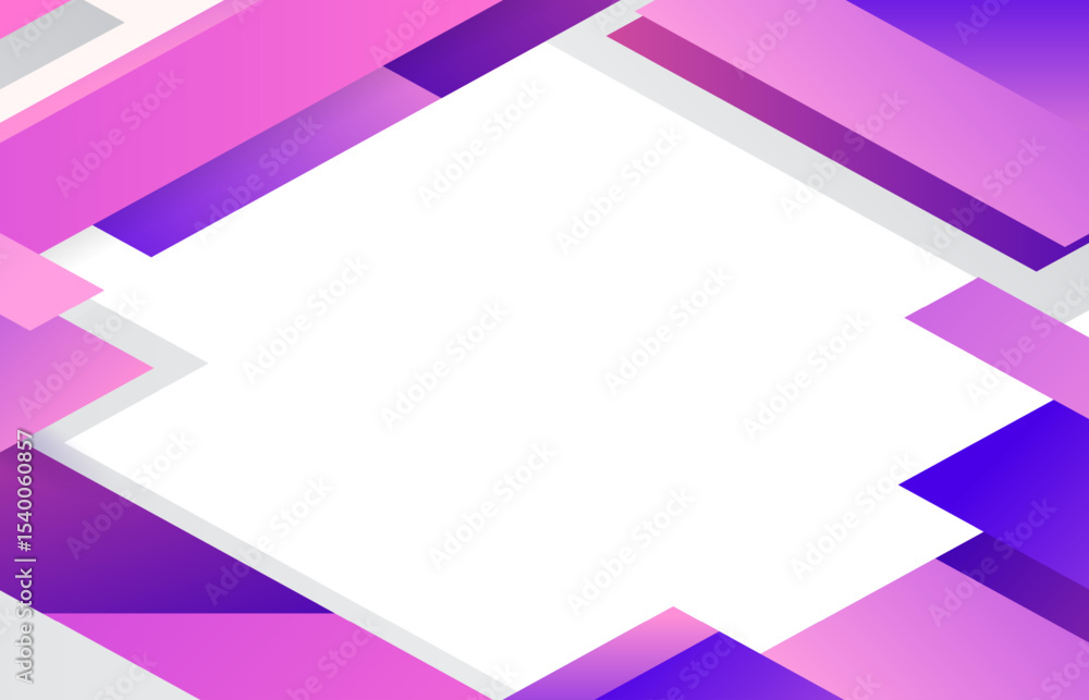 Poster abstract folded ribbon background. geometric colorful frames with rectangular shapes, modern overlap