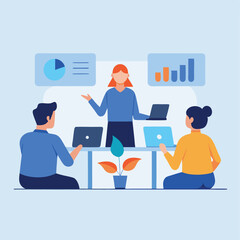 business office people design flat