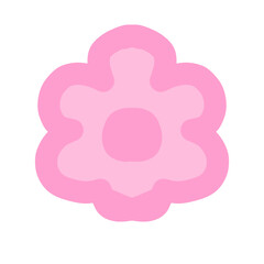 cloud icon on pink
