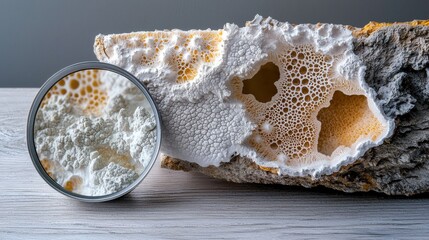 Exploring the Fascinating World of Lab Grown Fungi: A Macro Capture of Intriguing Medical Laboratory Experiments
