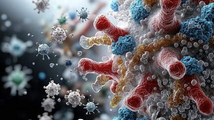 Exploring the Microscopic World of Gram Negative Bacteria: A Detailed Study of Pathogen Cells in a Medical Laboratory Setting