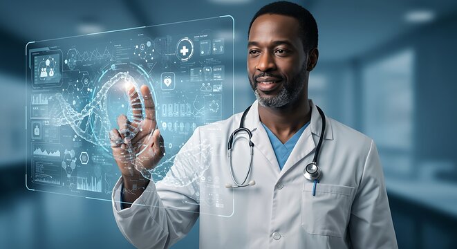 Digital Healthcare Doctor using futuristic technology for patient care