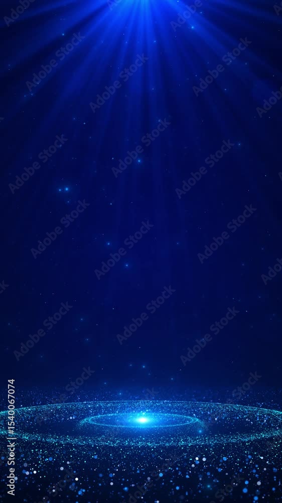 Poster digital cyberspace particles and digital information. global connection concept. technology futurist