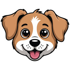 Dog icon simple design vector isolated white background