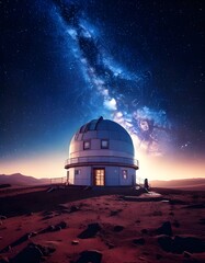 Obraz premium Observatory Under the Milky Way