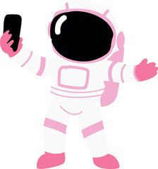 Astronaut Making Selfie