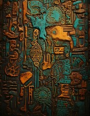 Ancient Relief Carving Texture