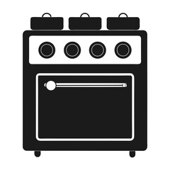 gas stove isolated on white
