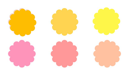 花の模様素材セット