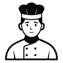 Chef Character Vector Illustration