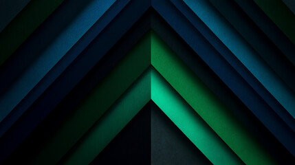 Abstract green and blue chevron pattern background design