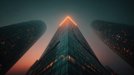 Modern skyscraper architecture