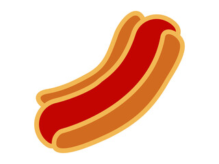 hot dog vector illustration