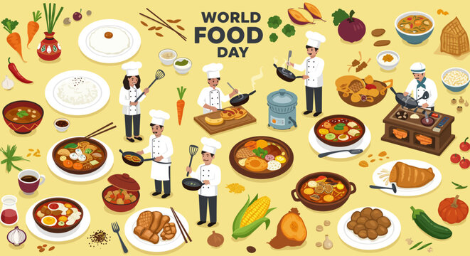 World Food Day Chefs Prepare Diverse Cuisine
