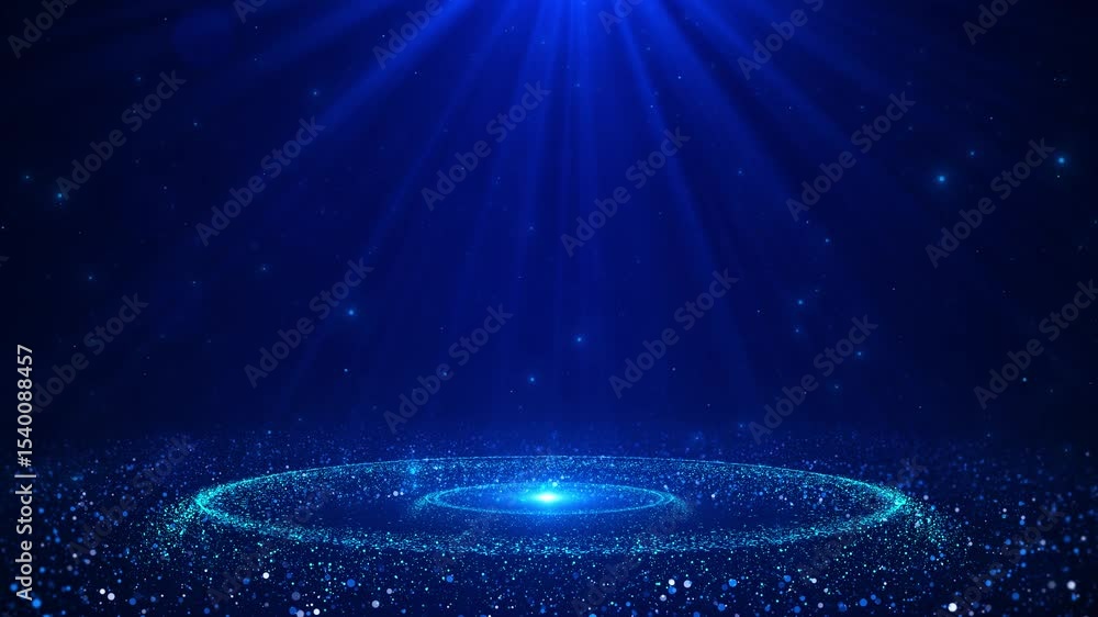 Aufkleber digital cyberspace particles and digital information. global connection concept. technology futurist