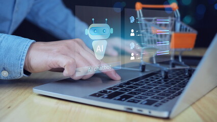 A digital chatbot handling live customer queries with an interactive helpdesk UI. Suitable for illustrating automation in business support and AI integration.AI Chatbot for Customer Support Services